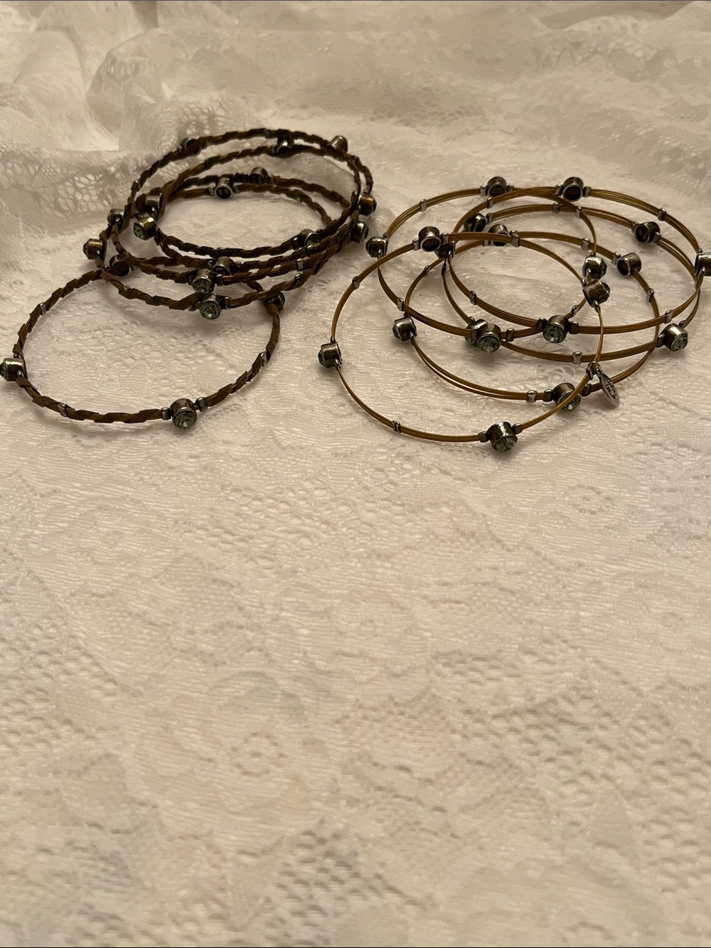 Handcrafted Brown and Gold Beaded Bangle Set - Women Jewelry